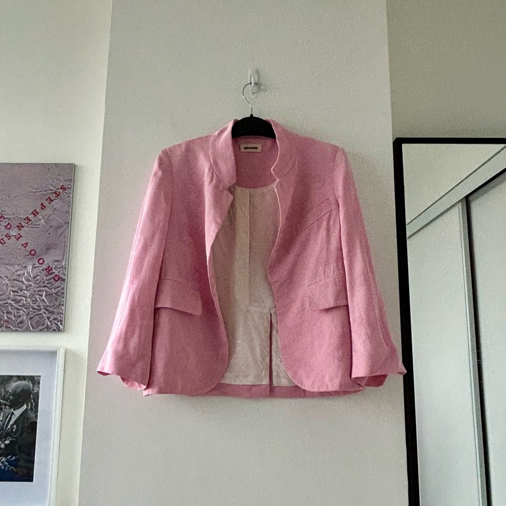 ZADIG & VOLTAIRE Pink Paisley Jacket - Picture 5 of 9